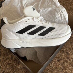 Adidas Kids White and Black Sneakers